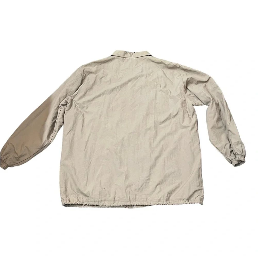 Sean John Men's Spell Out Khaki Tan Military Button Jacket‎ - Size XL